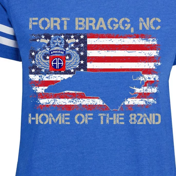 Fort Bragg NC Home Of The 82nd Airborne Veterans Day Enza Ladies Jersey Football T-Shirt