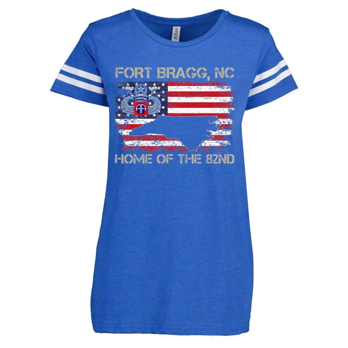 Fort Bragg NC Home Of The 82nd Airborne Veterans Day Enza Ladies Jersey Football T-Shirt