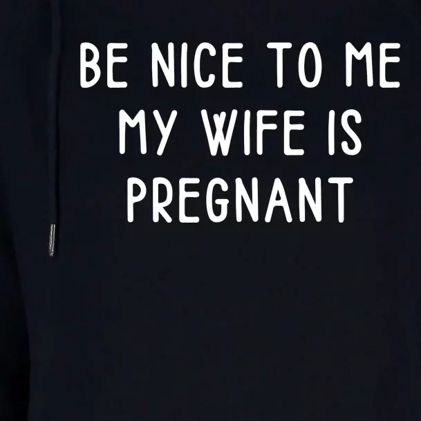 Funny Be Nice To Me Womens Funnel Neck Pullover Hood