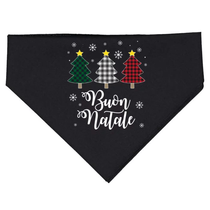 Funny Buon Natale Italy Xmas Holiday Italian Christmas Tree USA-Made Doggie Bandana