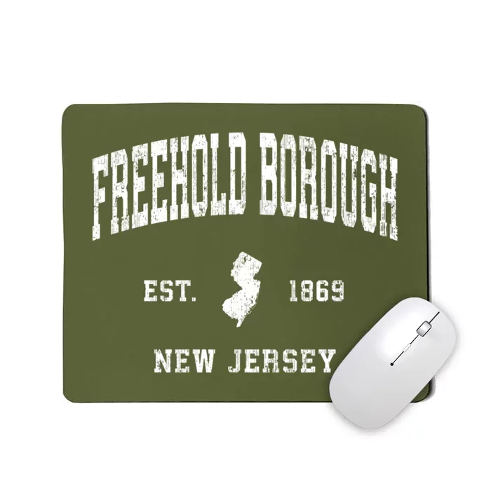 Freehold Borough New Jersey Nj Vintage Athletic Mousepad