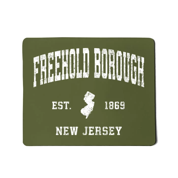 Freehold Borough New Jersey Nj Vintage Athletic Mousepad