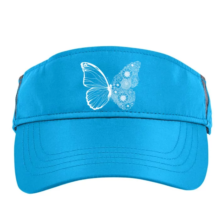 Floral Butterfly Nature Adult Drive Performance Visor