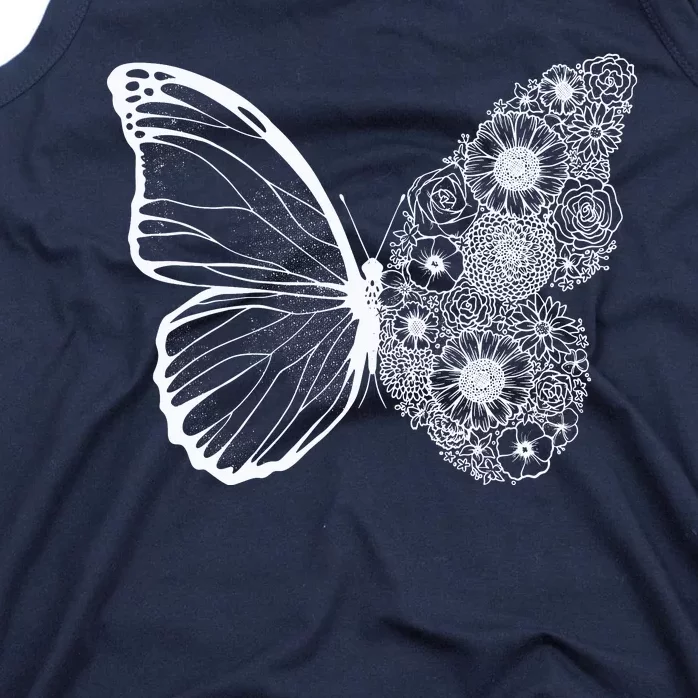 Floral Butterfly Nature Tank Top