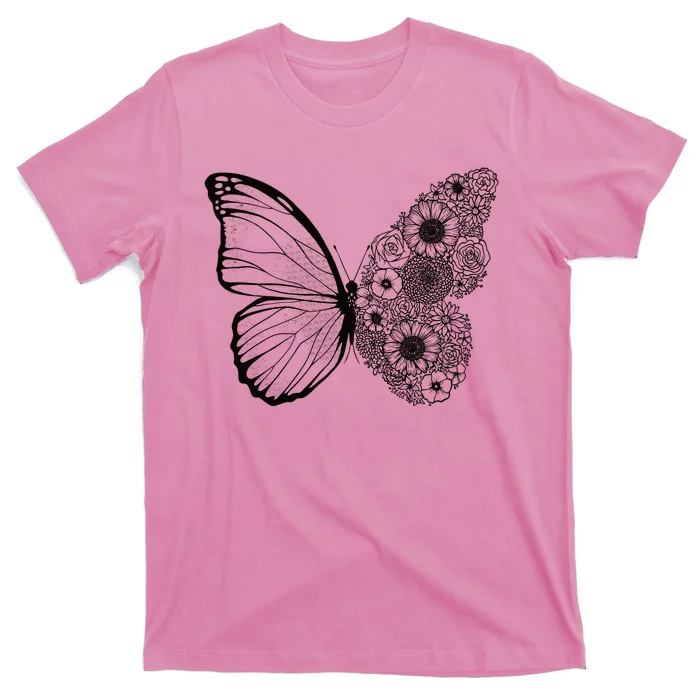 Floral Butterfly Nature T-Shirt