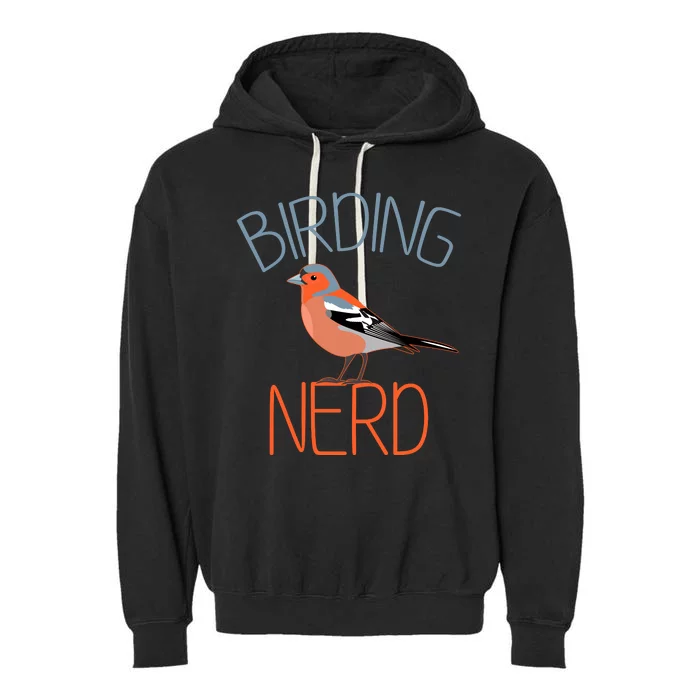 Funny Birding Nerd Bird Watching Fan Garment-Dyed Fleece Hoodie