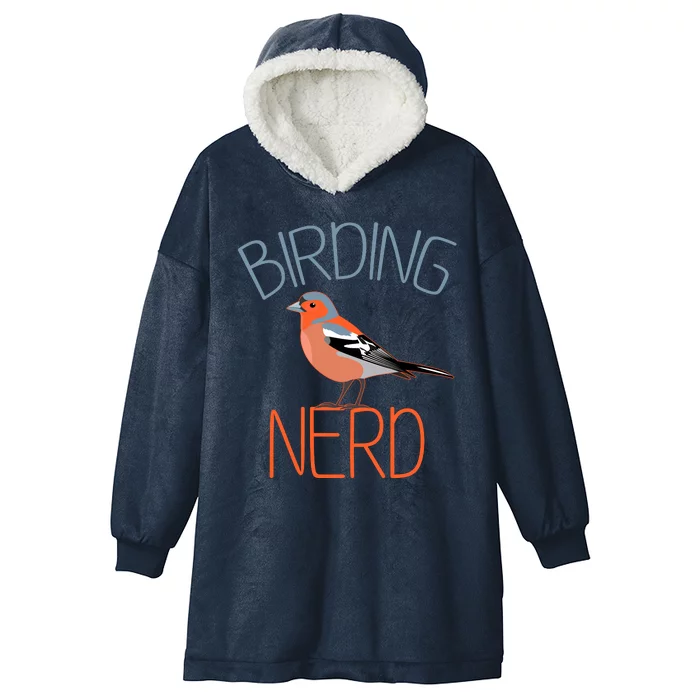 Funny Birding Nerd Bird Watching Fan Hooded Wearable Blanket