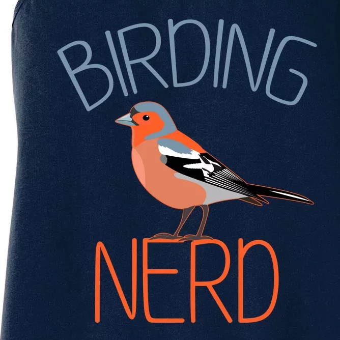 Funny Birding Nerd Bird Watching Fan Women's Racerback Tank