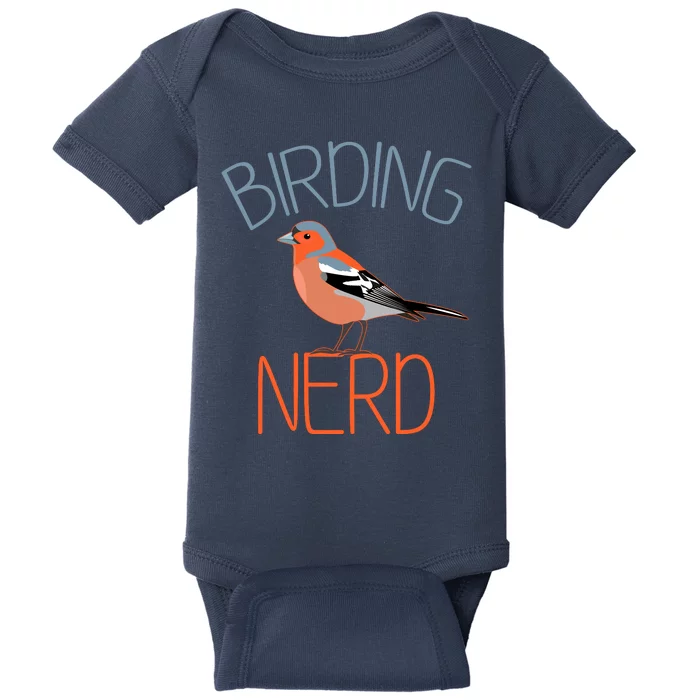 Funny Birding Nerd Bird Watching Fan Baby Bodysuit