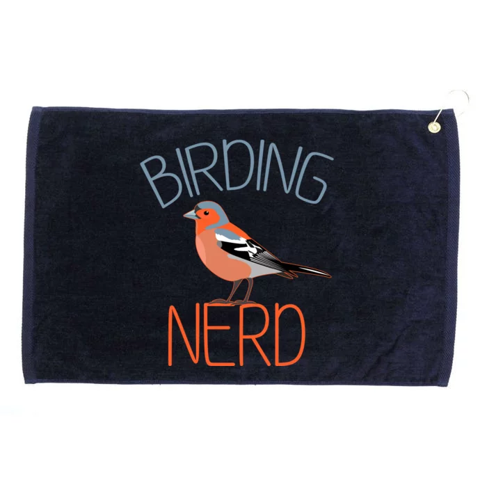 Funny Birding Nerd Bird Watching Fan Grommeted Golf Towel