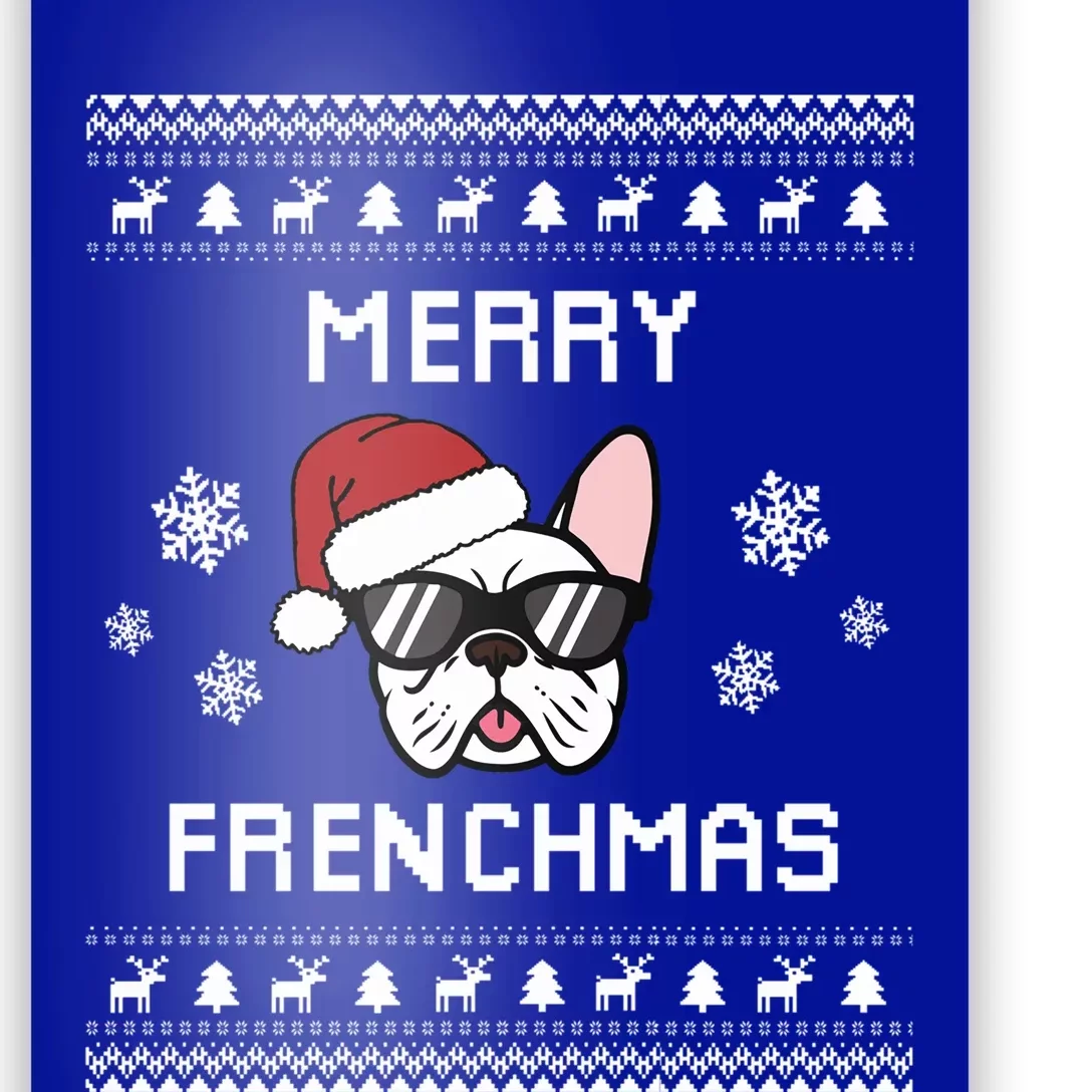 French Bulldog Owner Ugly Christmas Sweater Gift Poster