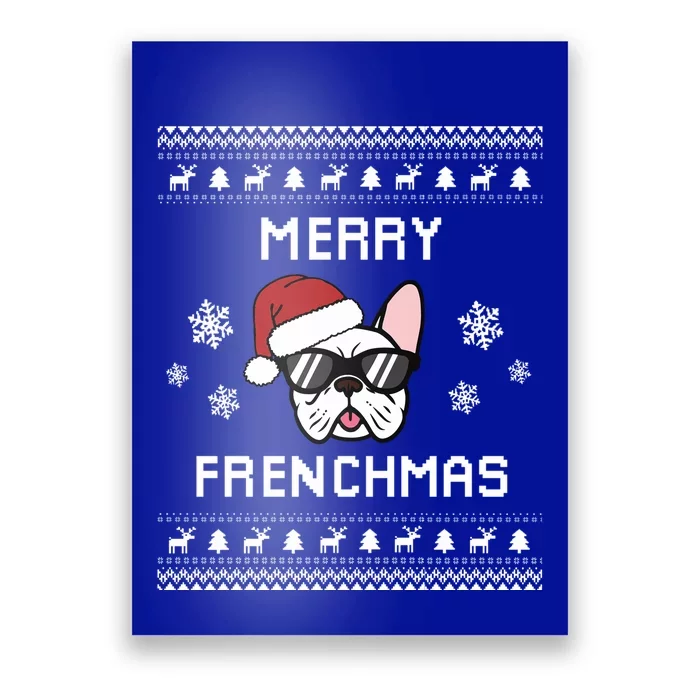 French Bulldog Owner Ugly Christmas Sweater Gift Poster