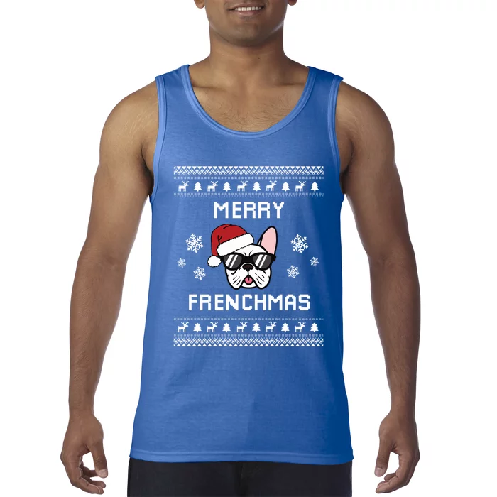 French Bulldog Owner Ugly Christmas Sweater Gift Tank Top