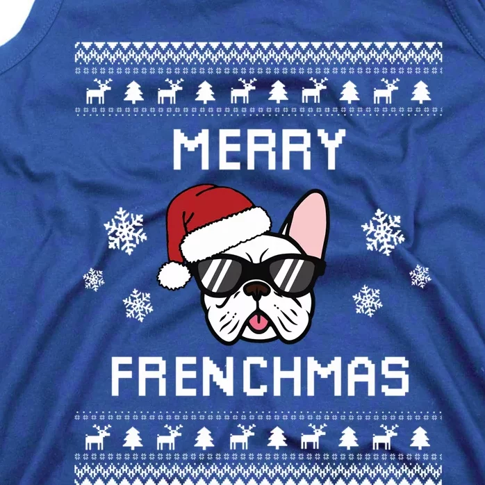 French Bulldog Owner Ugly Christmas Sweater Gift Tank Top