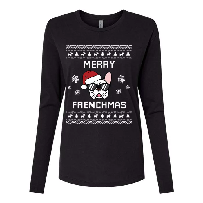 French Bulldog Owner Ugly Christmas Sweater Meaningful Gift Womens Cotton Relaxed Long Sleeve T-Shirt