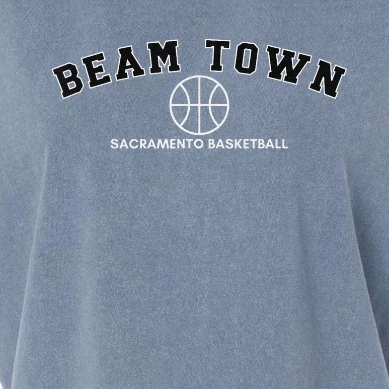 funny Basketball OG Beam Town Sacramento Garment-Dyed Women's Muscle Tee