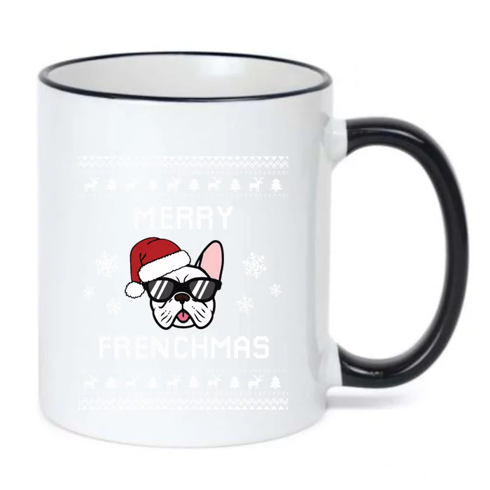 French Bulldog Owner Ugly Christmas Sweater Gift Black Color Changing Mug