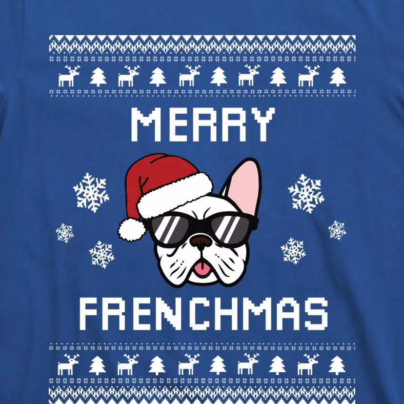 French Bulldog Owner Ugly Christmas Sweater Gift T-Shirt