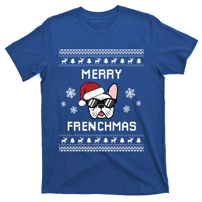 French Bulldog Owner Ugly Christmas Sweater Gift T-Shirt