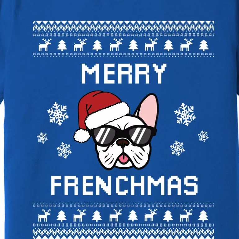 French Bulldog Owner Ugly Christmas Sweater Gift Premium T-Shirt