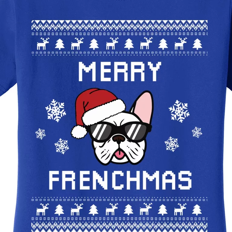 French Bulldog Owner Ugly Christmas Sweater Gift Women's T-Shirt