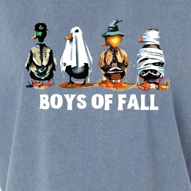 Funny Boy Of Fall Duck Hunting Halloween Costume Duck Lover Garment-Dyed Women's Muscle Tee