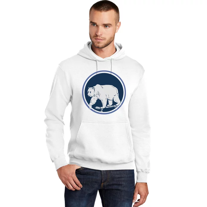 Funny Bear On Skate Hoodie