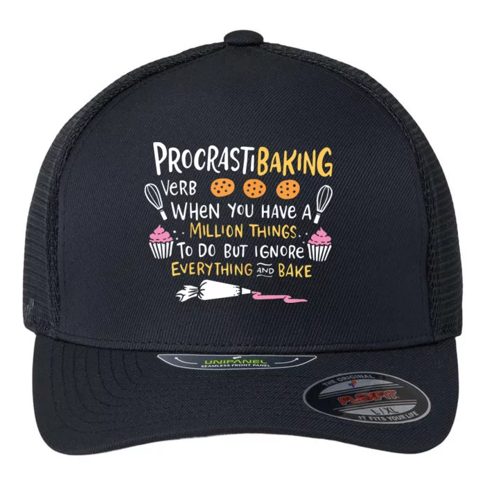 Funny Baking Outfit For A Cake Decorator Flexfit Unipanel Trucker Cap