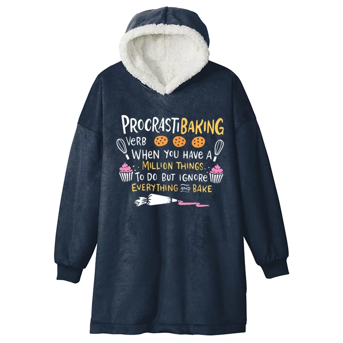 Funny Baking Outfit For A Cake Decorator Hooded Wearable Blanket