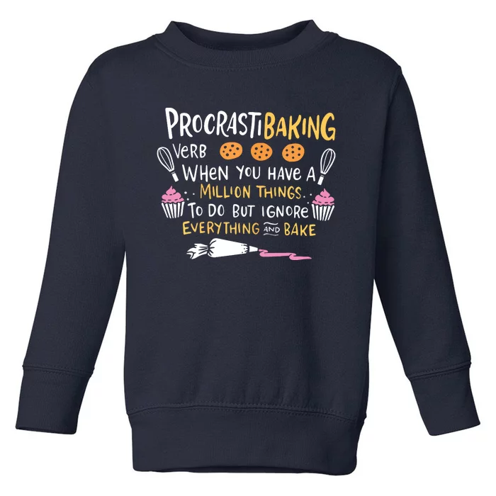 Funny Baking Outfit For A Cake Decorator Toddler Sweatshirt