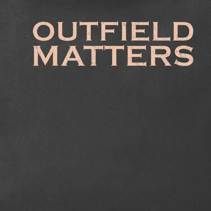 Funny Baseball Outfield Matters Outfielders Zip Tote Bag