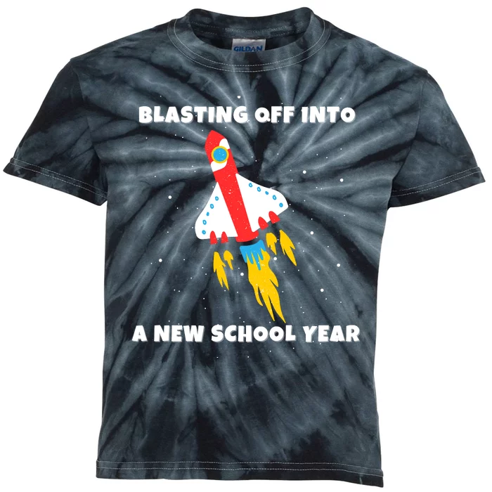 Funny Blast Off Into A New School Year Is For Back To School Kids Tie-Dye T-Shirt