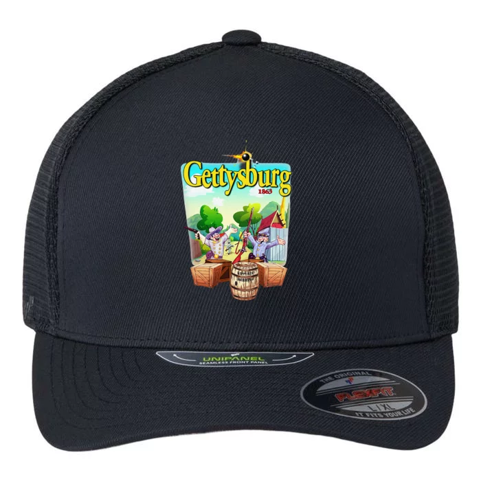 Fun Battle Of Gettysburg Flexfit Unipanel Trucker Cap