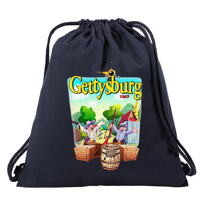 Fun Battle Of Gettysburg Drawstring Bag