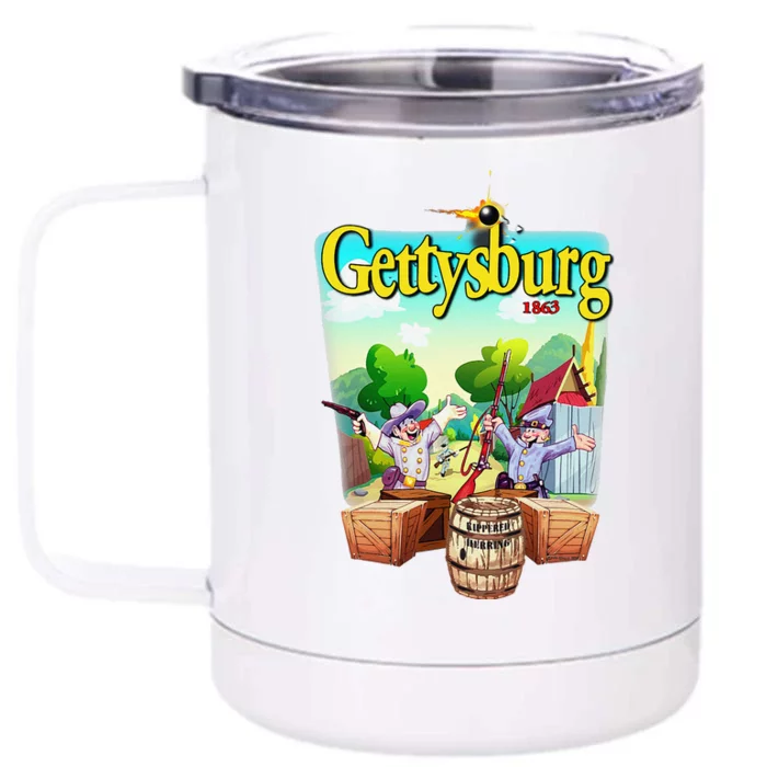 Fun Battle Of Gettysburg Front & Back 12oz Stainless Steel Tumbler Cup