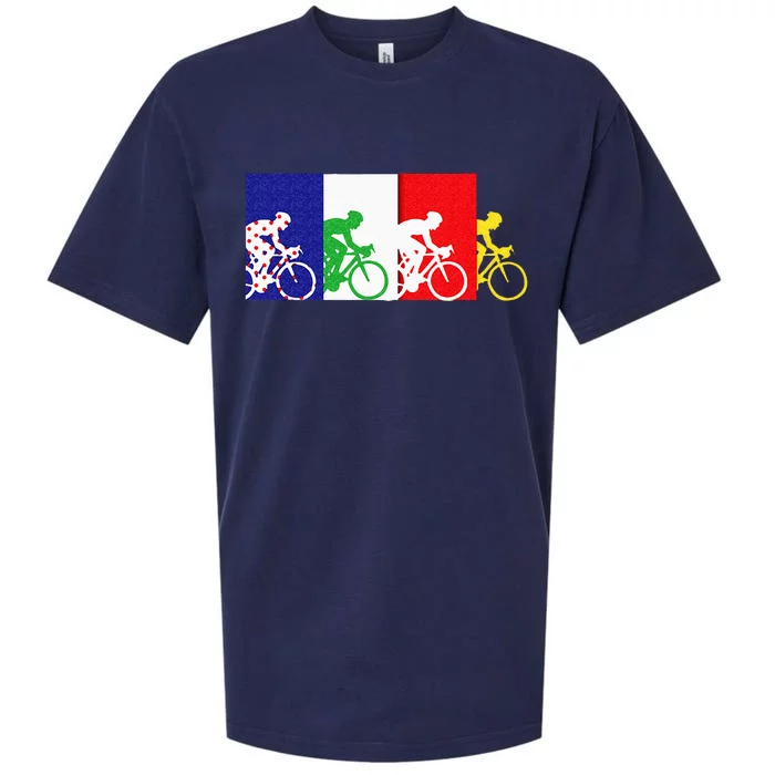 France Bicycle Or French Road Racing In Tour France Sueded Cloud Jersey T-Shirt