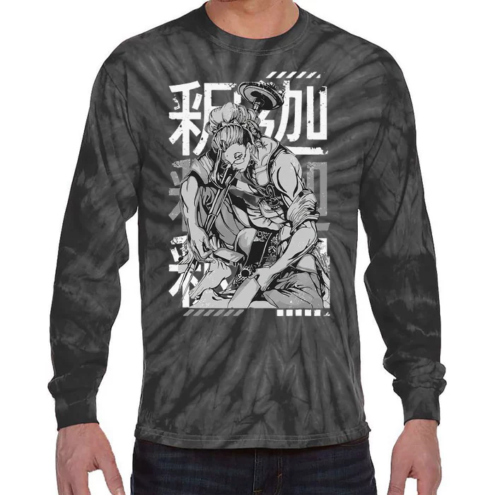 Funny Battle of Ragnarok Anime Japanese Tie-Dye Long Sleeve Shirt