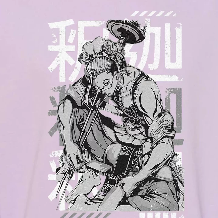 Funny Battle of Ragnarok Anime Japanese Garment-Dyed Sweatshirt