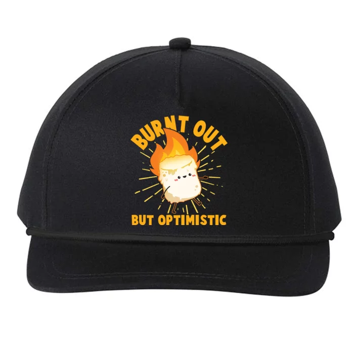 Funny Burnt Out But Optimistic Marshmallow Snapback Five-Panel Rope Hat