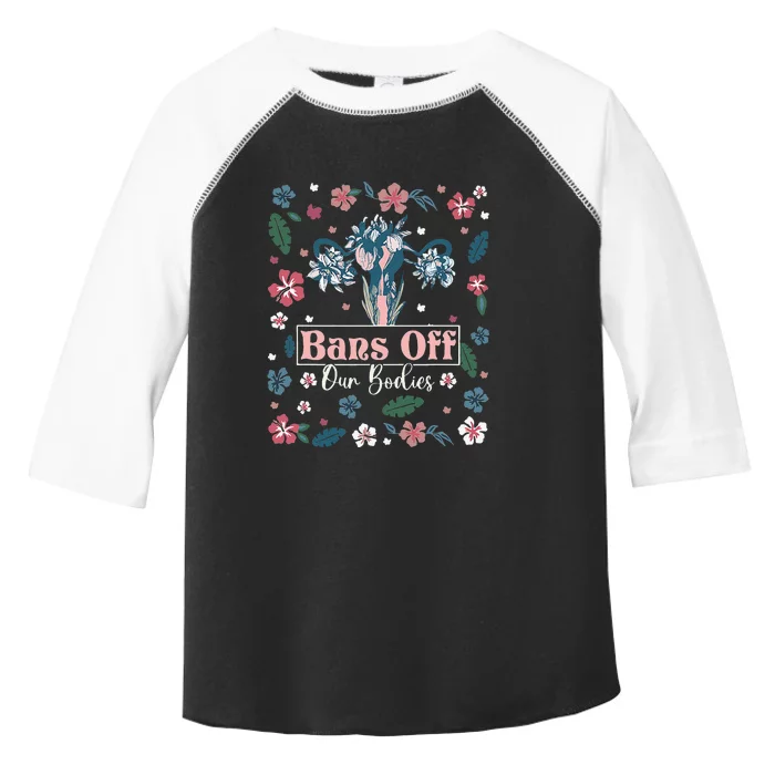 Flower Bans Off Our Bodies Female Choice Women Rights Toddler Fine Jersey T-Shirt