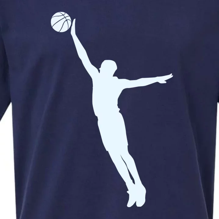 Flying Basketball Player Gift For Basketball Players And Fans Sueded Cloud Jersey T-Shirt