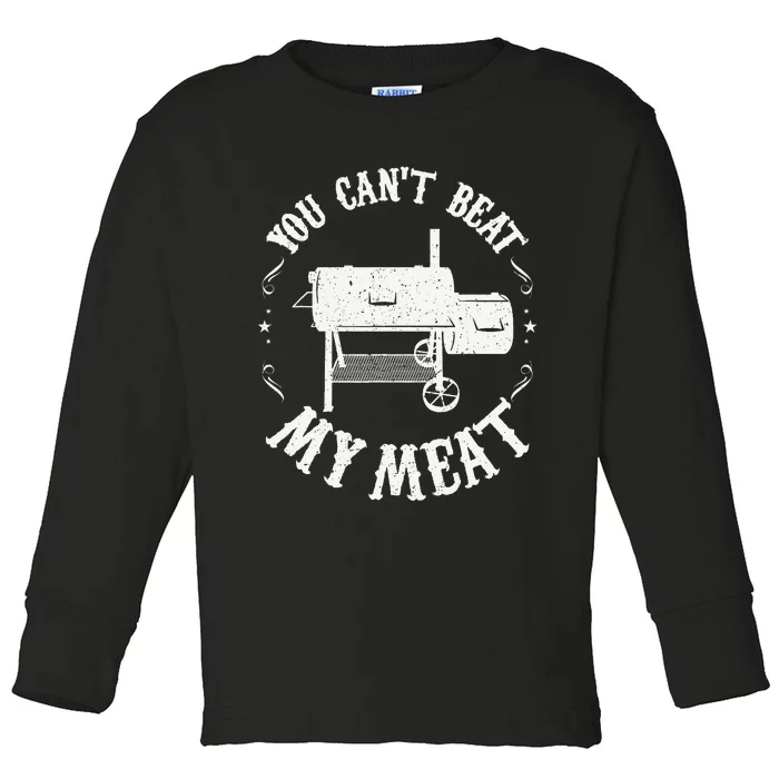 Funny Bbq Pit Reverse Flow Smoker Accessory Dad Grill Gift Toddler Long Sleeve Shirt