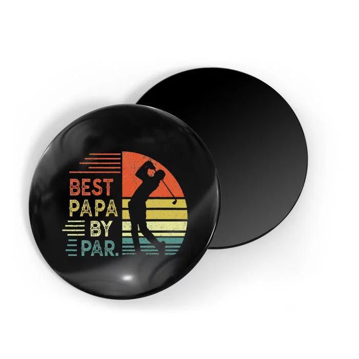 Funny Best Papa By Par Fathers Day Golf Grandpa Magnet