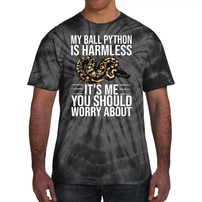 Funny Ball Python Design Snake Lover Men Women Boy Girl Tie-Dye T-Shirt