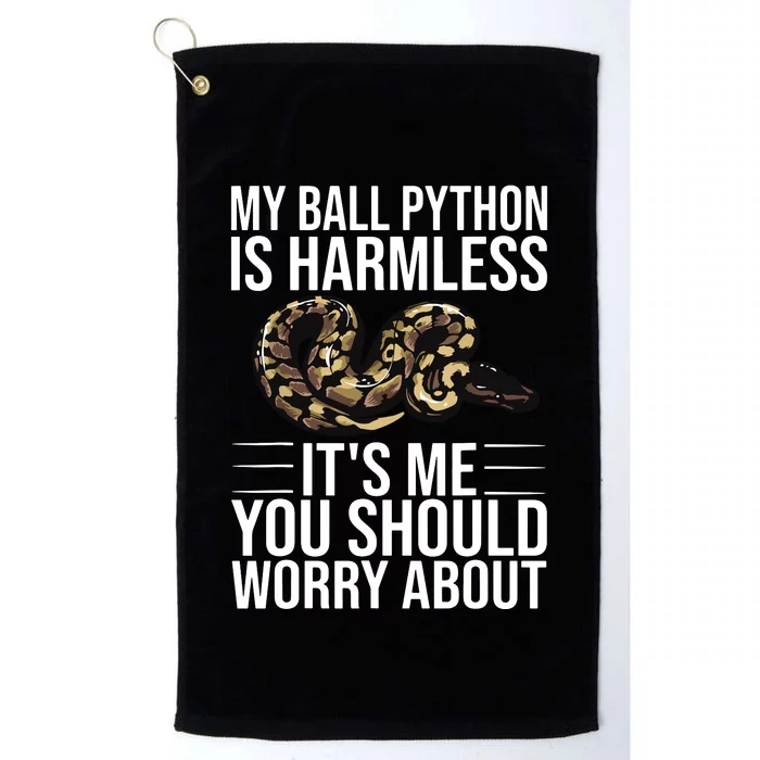 Funny Ball Python Design Snake Lover Men Women Boy Girl Platinum Collection Golf Towel