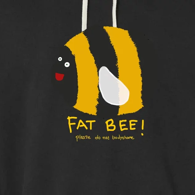 Fat Bee Please Do Not Body Shame Garment-Dyed Fleece Hoodie