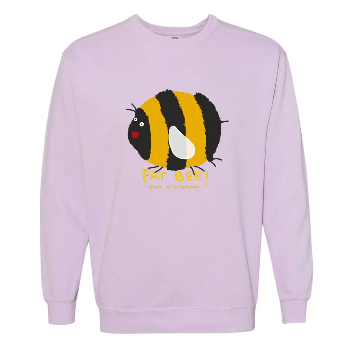 Fat Bee Please Do Not Body Shame Garment-Dyed Sweatshirt