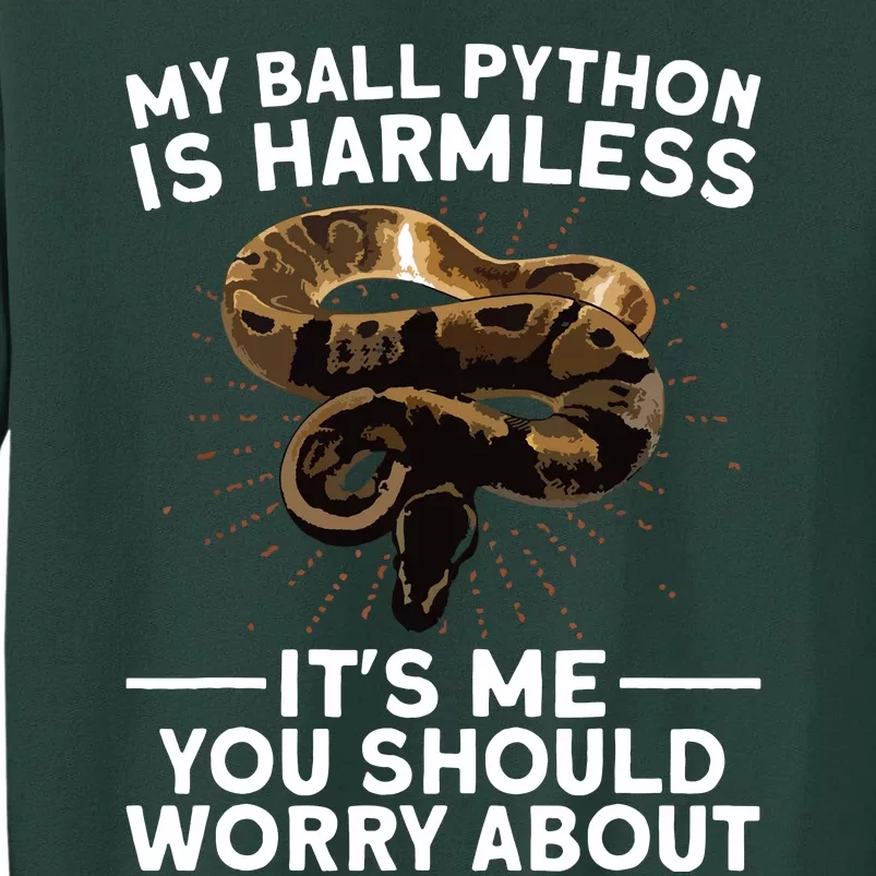 Funny Ball Python For Men Women Snake Lover Reptile Animal Tall Sweatshirt