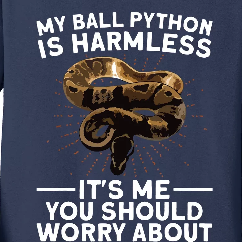 Funny Ball Python For Men Women Snake Lover Reptile Animal Kids Long Sleeve Shirt