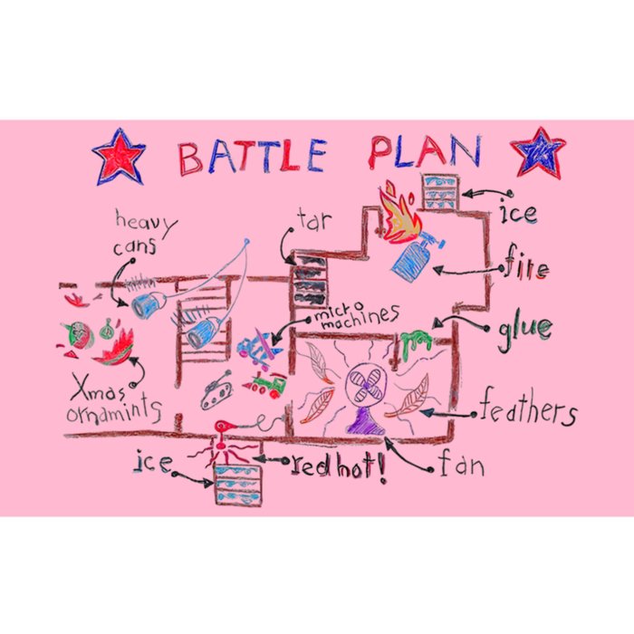 Funny Battle Plan Christmas Home Hand Dawn Alone Xmas Bumper Sticker